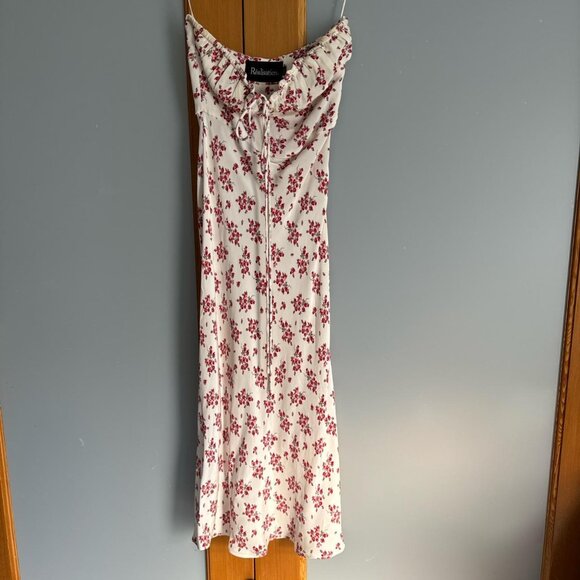 Realisation Par The Iris Strapless Silk Midi Dress size XS - Picture 3 of 3
